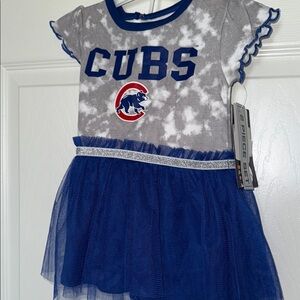 Genuine Merchandise Blue and White Casual Dress with Flutter Cap Sleeves